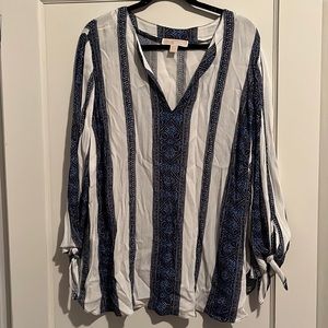 Striped Blouse. Michael Kors size 2X